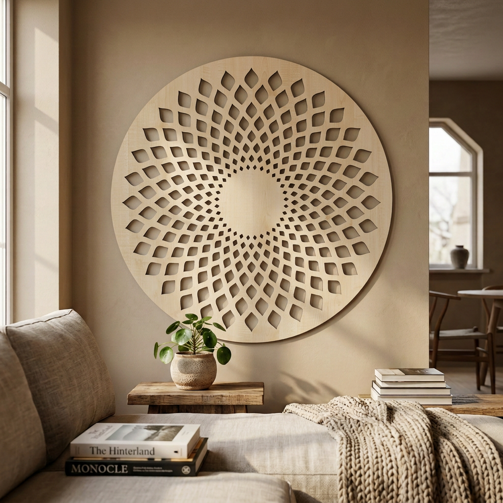 Dekoracja ścienna ażurowa Mandala – Klon