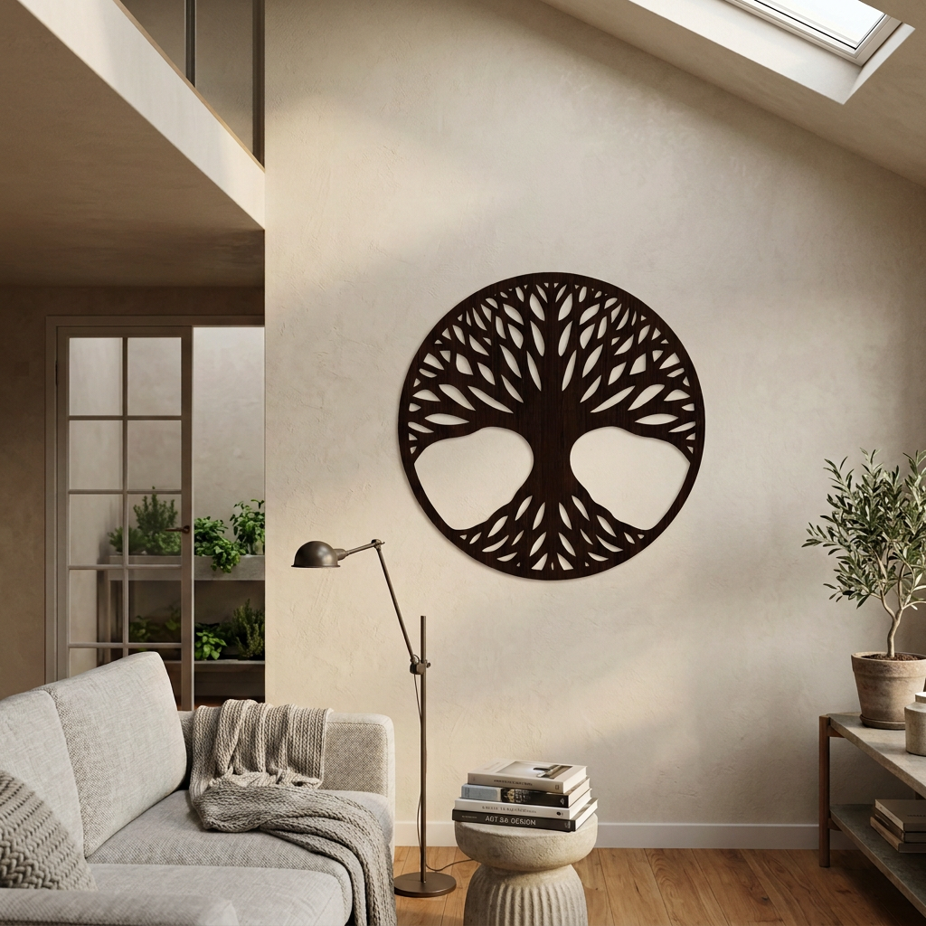 Dekoracja ścienna Drzewo Życia – Wenge, 60 cm