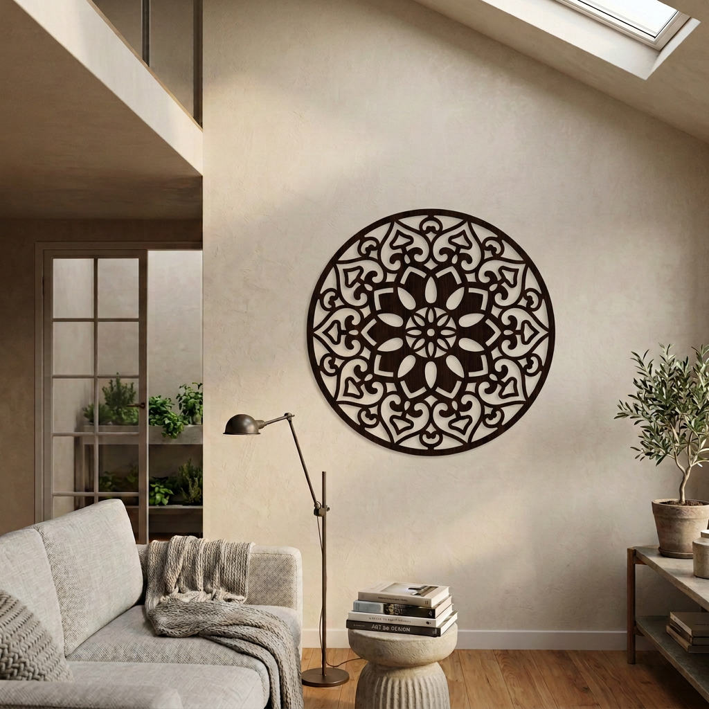 Dekoracja ścienna Mandala – Wenge