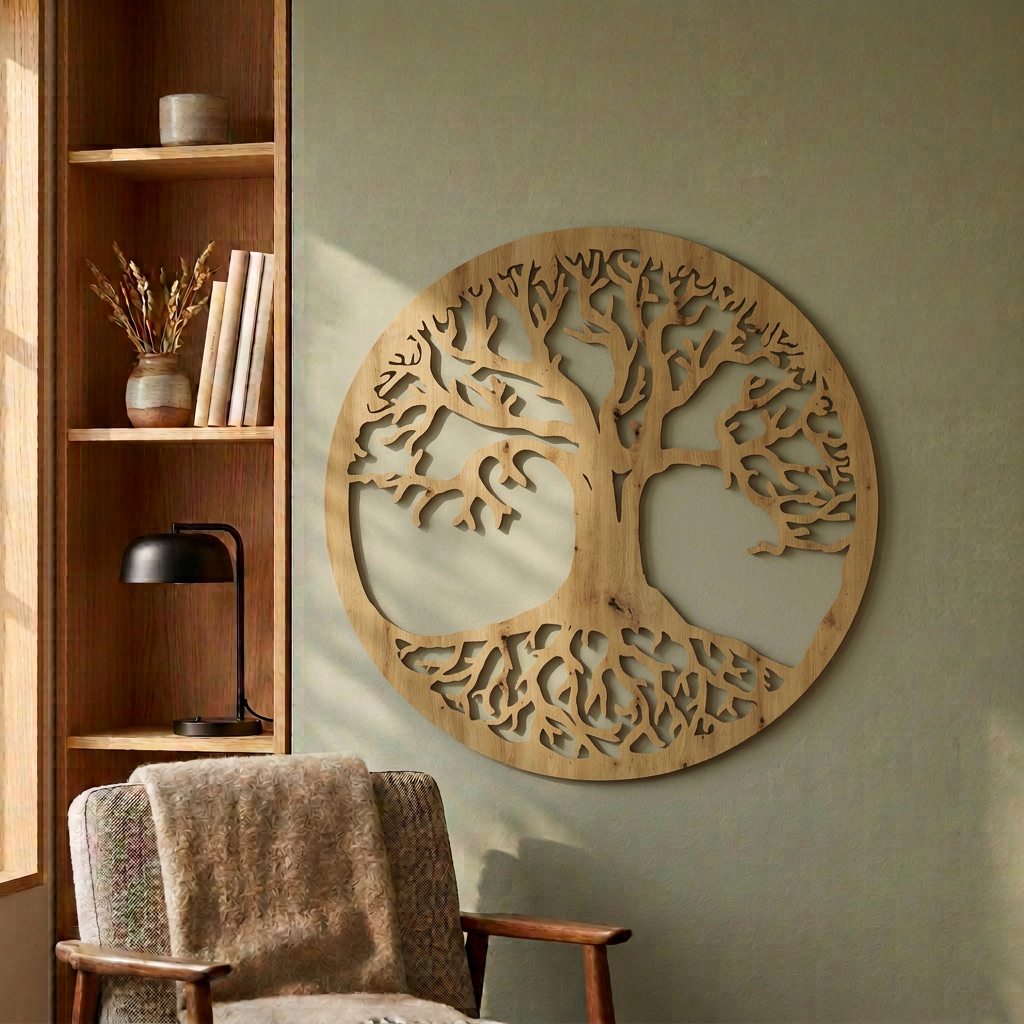Dekoracja ścienna Drzewo Życia do salonu – Dąb Artisan